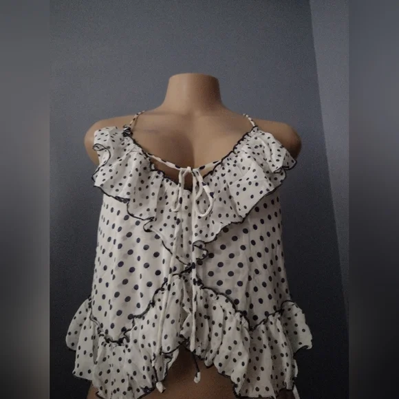 Free People Dance Till Dawn Ruffle Tank NEW XS - Picture 5 of 7